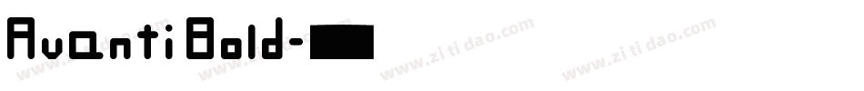 Avanti Bold字体转换